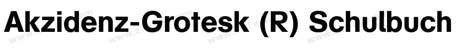 Akzidenz-Grotesk (R) Schulbuch 2 Regular字体转换